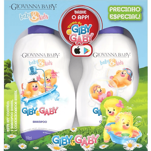 Giovanna Baby Kit Shampoo + Condicionador Giby E Gaby Kids Giovanna Baby Kit Shampoo + Condicionador Giby E Gaby Kids