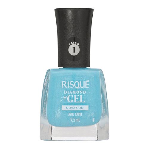 899801---Esmalte-em-Gel-Glitter-Risque-Diamond-Azul-Capri-9-5ml 899801---Esmalte-em-Gel-Glitter-Risque-Diamond-Azul-Capri-9-5ml