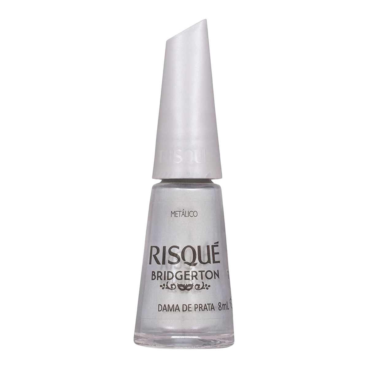 Esmalte Metálico Risqué Bridgerton Dama de Prata 8ml