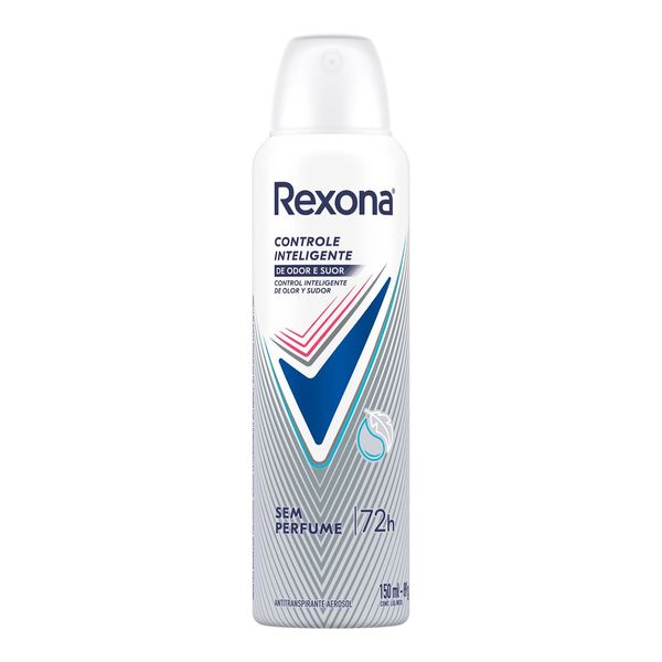 Desodorante Antitranspirante Aerosol Feminino Rexona Sem Perfume 72 horas 150ml