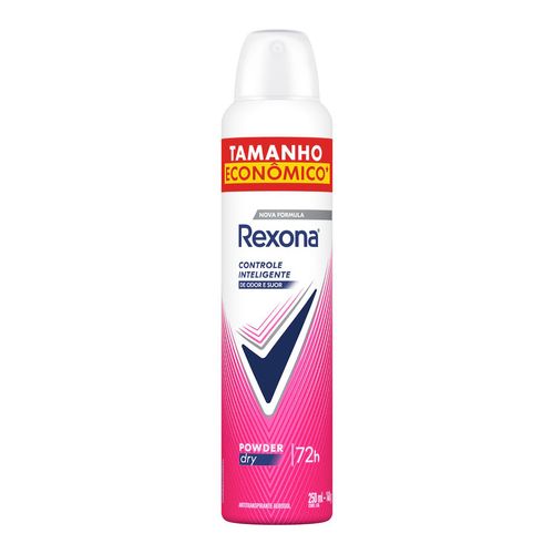 Desodorante Antitranspirante Aerossol Rexona Powder Dry 250 Ml