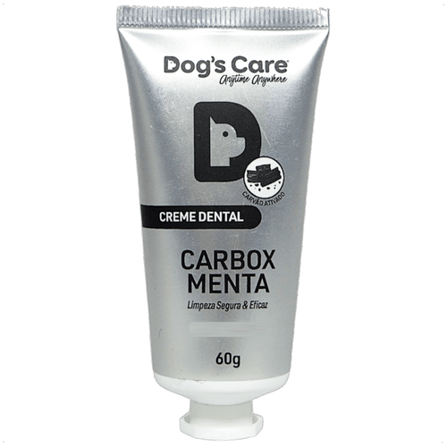 CREME DENTAL CARBOX MENTA 60G PARA CÃES E GATOS DOGS CARE