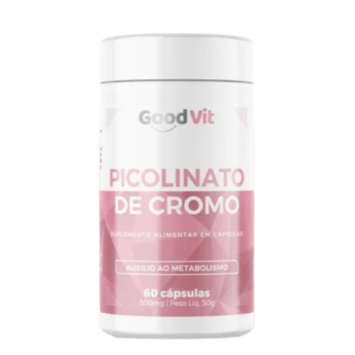 Picolinato de Cromo 500mg C/60 Cápsulas Good Vit Picolinato de Cromo 500mg C/60 Cápsulas Good Vit