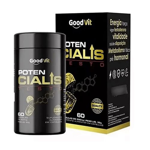 Poten Cialis Testo Energia Homem 60 Cápsulas Good Vit Poten Cialis Testo Energia Homem 60 Cápsulas Good Vit