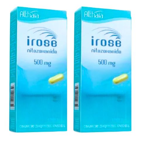 Nitazoxanida 500mg Irose Vermífugo Adulto e Infantil 6 Comprimidos Kit 2 Caixas Annita Similar Nitazoxanida 500mg Irose Vermífugo Adulto e Infantil 6 Comprimidos Kit 2 Caixas Annita Similar