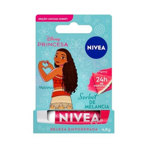Hidratante Labial Nivea Sorbet De Melancia Moana Disney Princesa 4,8g