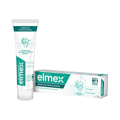 Kit com 3 Unidades de Creme Dental Elmex Sensitive Professional 75g Kit com 3 Unidades de Creme Dental Elmex Sensitive Professional 75g
