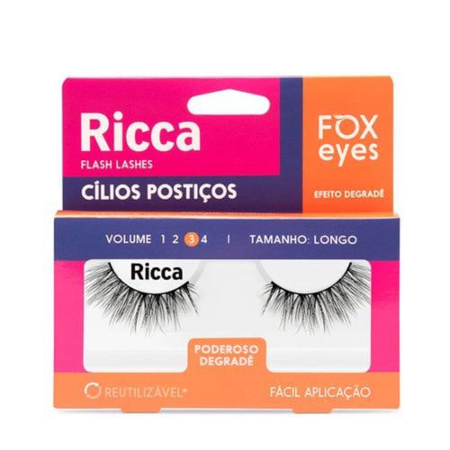 Cilios Ricca Fox Eyes Poderoso Degradê