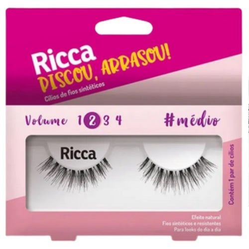 Cilios Ricca Volume 02 Médio - 304 Cilios Ricca Volume 02 Médio - 304