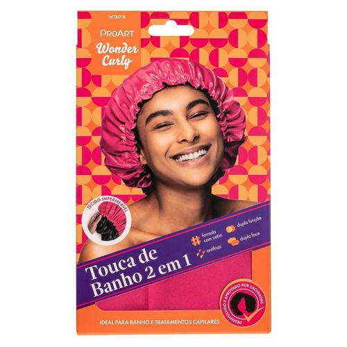 Proart Touca Banho Prime 2 Em 1 Rosa