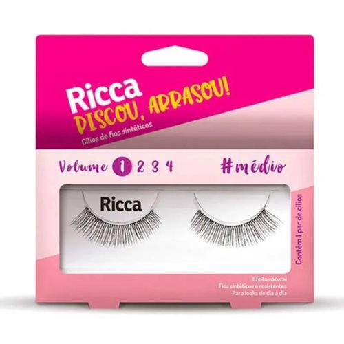 Cilios Ricca Volume 01 Médio - 302 Cilios Ricca Volume 01 Médio - 302