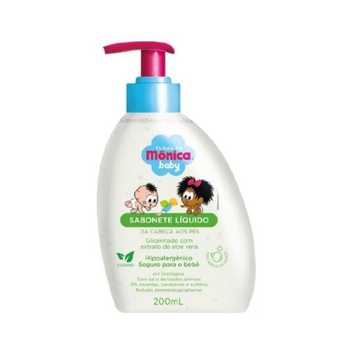 Sabonete Liquido Infantil Turma Da Mônica 200ml Glicerinado Com Aloe Vera Sabonete Liquido Infantil Turma Da Mônica 200ml Glicerinado Com Aloe Vera