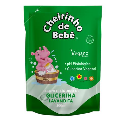 Sabonete Liquido Infantil Cheirinho Bebê Refil 200ml Lavanda Sabonete Liquido Infantil Cheirinho Bebê Refil 200ml Lavanda