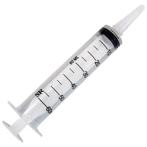 Seringa Descartável SR 60ml Bico Cateter Sem Agulha -unidade
