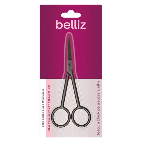 Tesoura Black Para Sobrancelha Belliz Ref. 1692