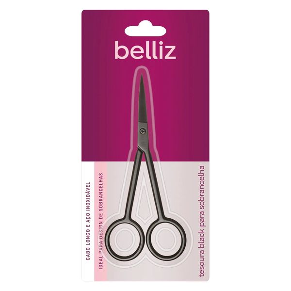 Tesoura Black Para Sobrancelha Belliz Ref. 1692
