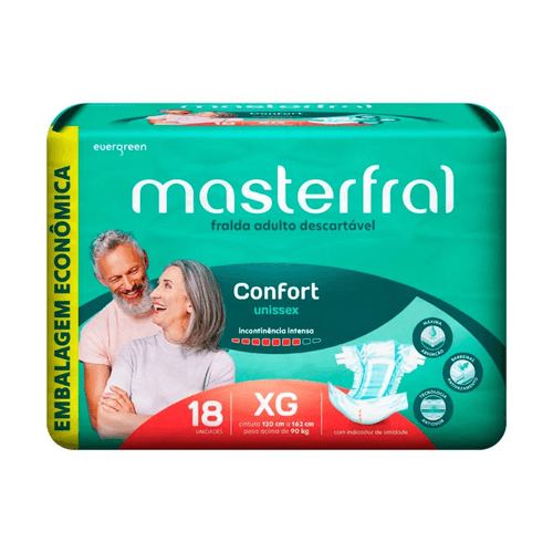 Fralda Masterfral Confort Eco Xg 18 Unidades