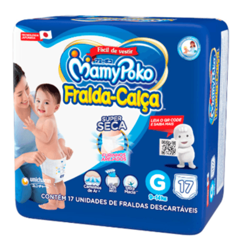 Kit 2 Fraldas Calça Mamypoko G 17 Unidades cada