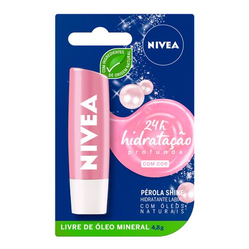 Protetor Labial Perola Shine 4,8g Nivea Protetor Labial Perola Shine 4,8g Nivea