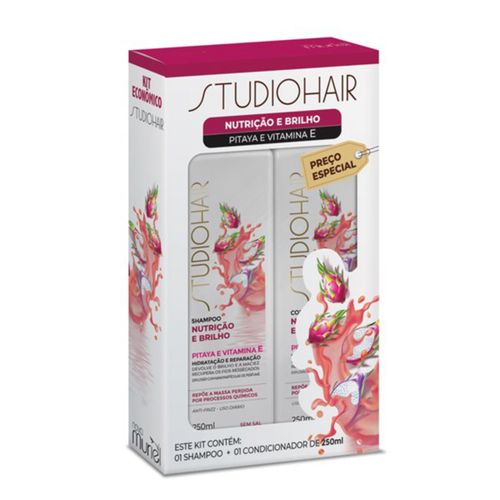 Shampoo + Condicionador Studio Hair Nutrição e Brilho 250ml Shampoo + Condicionador Studio Hair Nutrição e Brilho 250ml