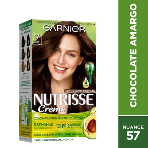 Tintura Garnier Nutrisse 57 Chocolate Amargo