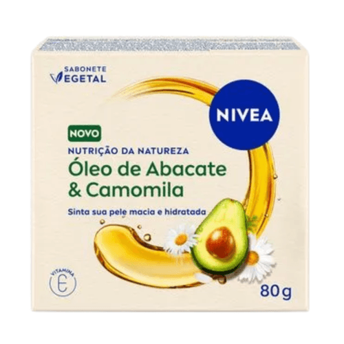 Sabonete em Barra Hidratante Nivea Luminous Abacate e Camomila 80g