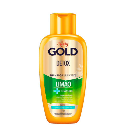 Shampoo Niely Gold Detox Limão + Chá Verde 275ml