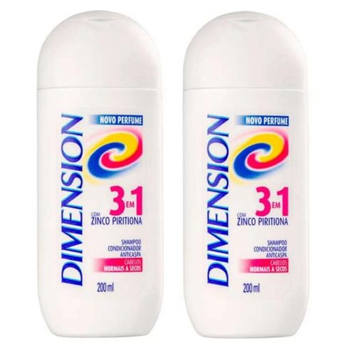 Shampoo Dimension Anticaspa 3 em 1 Cabelos normais a secos - Kit com 2 unidades Shampoo Dimension Anticaspa 3 em 1 Cabelos normais a secos - Kit com 2 unidades
