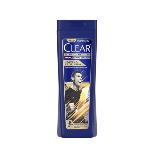 Shampoo Anticaspa Clear Men Sports Limpeza Profunda 400ml Shampoo Anticaspa Clear Men Sports Limpeza Profunda 400ml