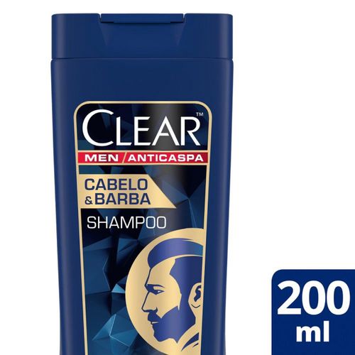 Shampoo Anticaspa Clear Men Cabelo & Barba 200ml