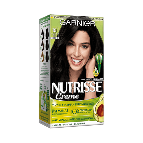 Loreal Coloração Nutrisse 10 Preto Onix Loreal Coloração Nutrisse 10 Preto Onix