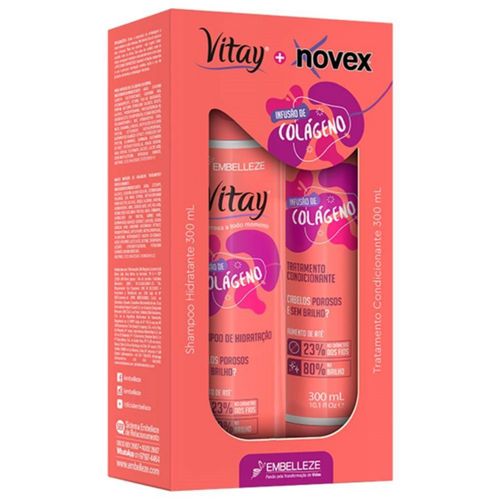 Kit Novex Shampoo + Condicionador 300 ml Colágeno Kit Novex Shampoo + Condicionador 300 ml Colágeno