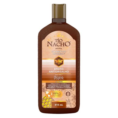 Kit com 3 Unidades de Shampoo Antiqueda Tio Nacho Antigrisalho 415ml Kit com 3 Unidades de Shampoo Antiqueda Tio Nacho Antigrisalho 415ml