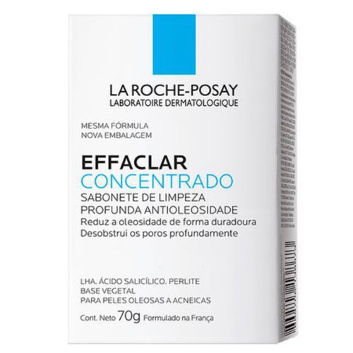 Kit com 3 Unidades de Sabonete De Limpeza Profunda La Roche-posay Effaclar Concentrado 70g