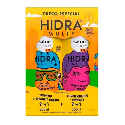 Kit Shampoo + Condicionador Hidra Multy Kids Salon Line 300ml Kit Shampoo + Condicionador Hidra Multy Kids Salon Line 300ml
