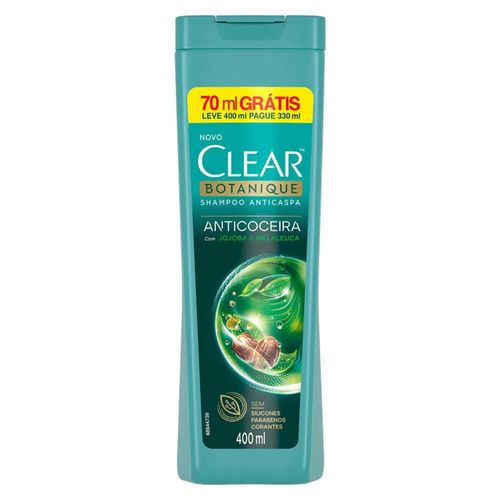 Kit com 3 Unidades de Shampoo Anticaspa Clear 200ml Anticoceira