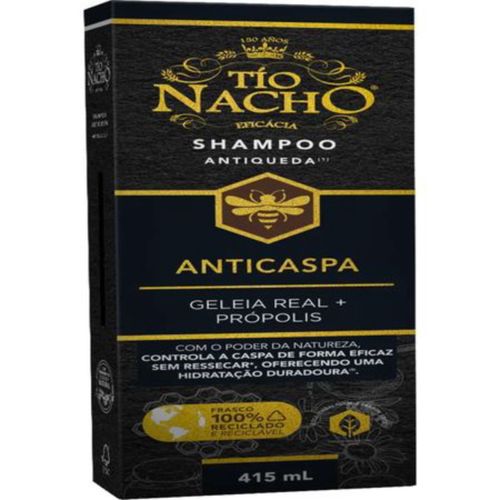 Kit com 3 Unidades de Tio Nacho Shampoo Anticaspa 415ml Kit com 3 Unidades de Tio Nacho Shampoo Anticaspa 415ml