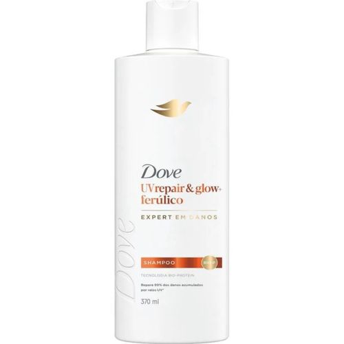 Kit com 2 Unidades de Shampoo Dove UV Repair & Glow + Ferúlico 370ml
