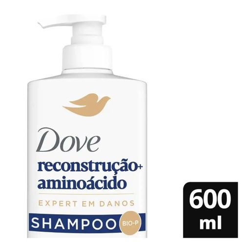 Kit com 2 Unidades de Shampoo Dove Reconstrução + Aminoácido Frasco 600ml Kit com 2 Unidades de Shampoo Dove Reconstrução + Aminoácido Frasco 600ml