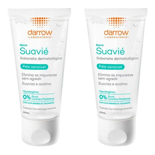 Kit com 2 Unidades de Sabonete Líquido Suavié Pele Sensível Darrow 60ml