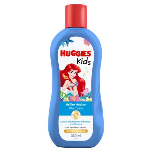Kit com 3 Unidades de Shampoo Huggies Kids Brilho Mágico Frasco 360ml