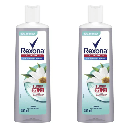 Kit com 2 Unidades de Rexona Sabonete Líquido Antibacterial Fresh 250ml