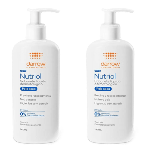 Kit com 2 Unidades de Sabonete Líquido Nutriol 240ml Darrow