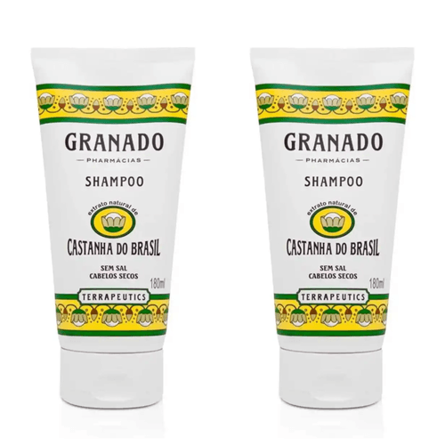 Kit com 2 Unidades de Shampoo Granado Terrapeutics Castanha do Brasil 180ml