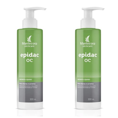 Kit com 2 Unidades de Epidac OC Sabonete Líquido 300ml Kit com 2 Unidades de Epidac OC Sabonete Líquido 300ml