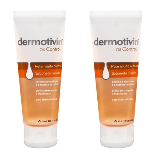 Kit com 2 Unidades de Dermotivin Control Sabonete Líquido 70 Ml