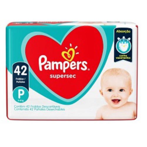 Fraldas Pampers Supersec Mega P c/42 Unidades Fraldas Pampers Supersec Mega P c/42 Unidades