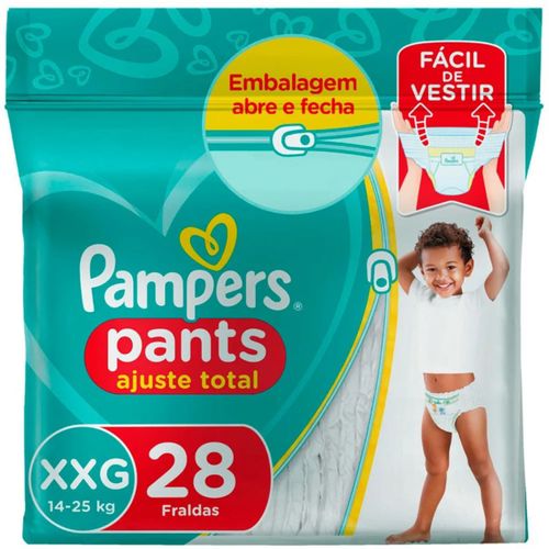 Fralda Confortsec Pants Mega ”Xxg” Pampers Simples c/28 Unidades Fralda Confortsec Pants Mega ”Xxg” Pampers Simples c/28 Unidades