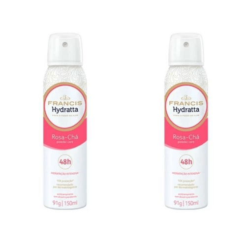 Kit c/2 Unidades de Desodorante Aerosol Hydratta 150ml Beauty Ylang/Rosa