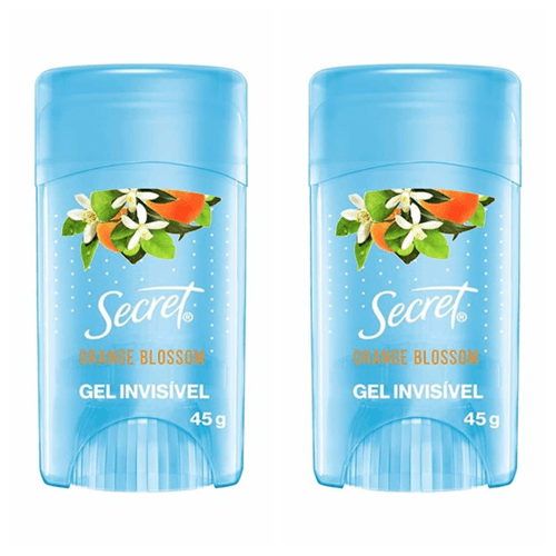 Kit c/2 Unidades de Desodorante Secret Gel 45g Orange Blossom Kit c/2 Unidades de Desodorante Secret Gel 45g Orange Blossom